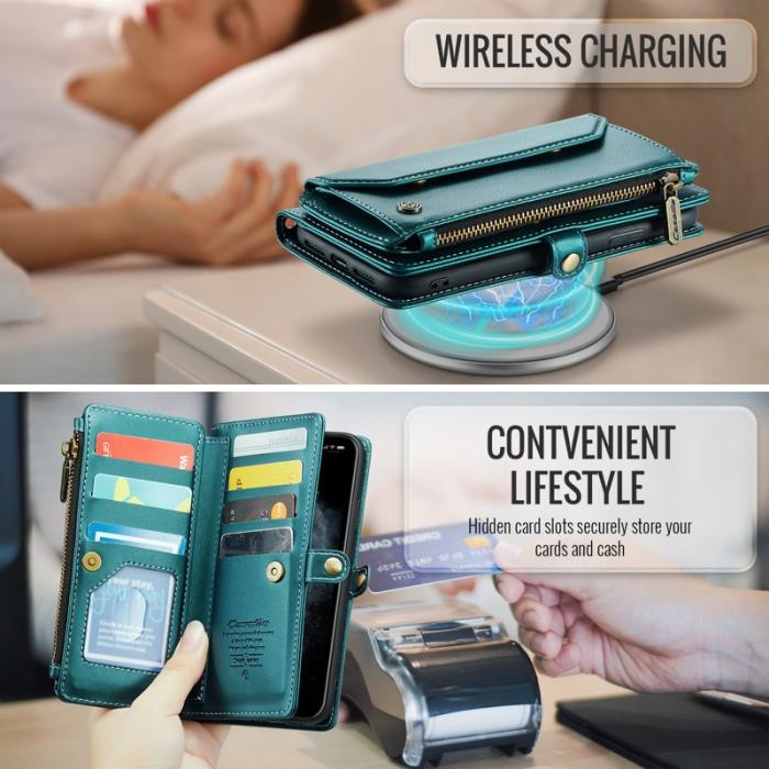 Caseme - CASEME C36 Läderfodral för iPhone 11 Pro Max - Grön