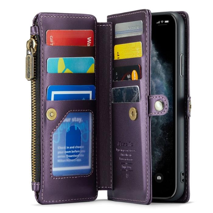Caseme - CASEME C36 Läderfodral för iPhone 11 Pro Max - Lila