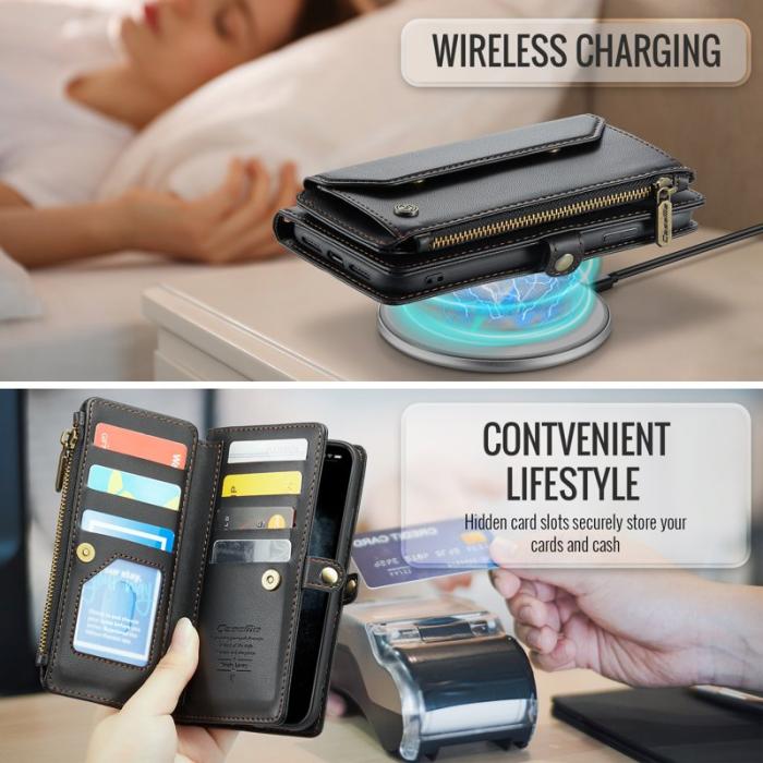 Caseme - CASEME C36 Läderfodral för iPhone 11 Pro Max - Svart