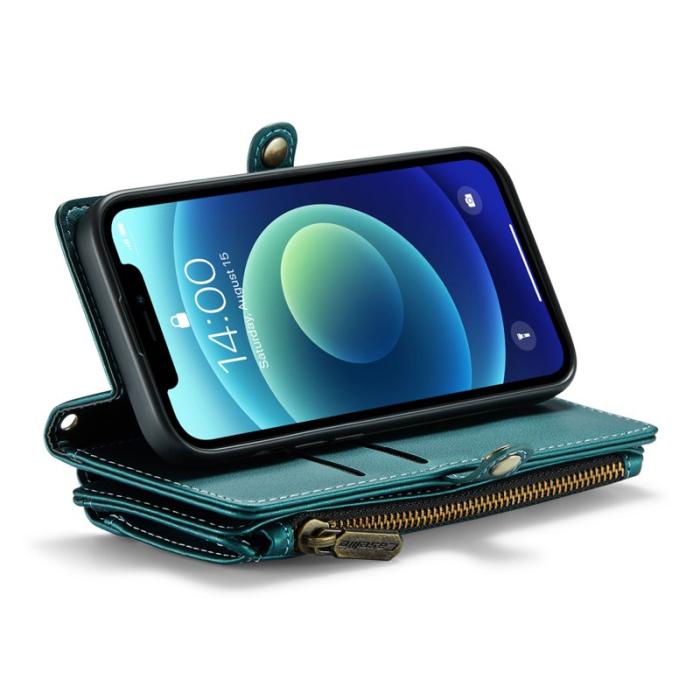 Caseme - CASEME C36 Läderfodral för iPhone 12 mini - Grön