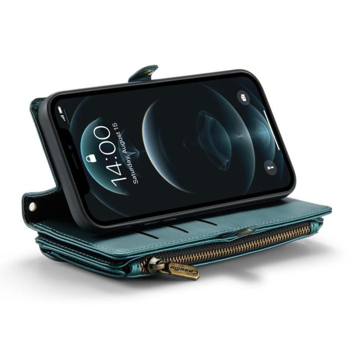Caseme - CASEME Plånboksfodral Konstläder för iPhone 12 Pro Max - Grön