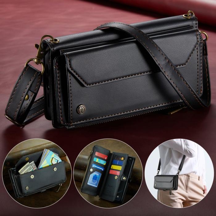 Caseme - CASEME Plånboksfodral Konstläder för iPhone 12 Pro Max - Svart