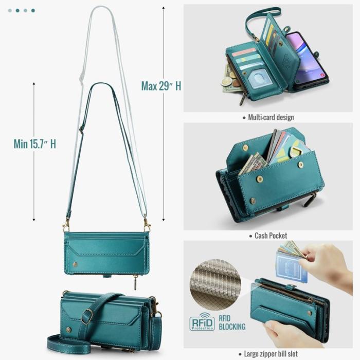 Caseme - CASEME C36 Läderfodral för Samsung Galaxy A16 5G - Grön