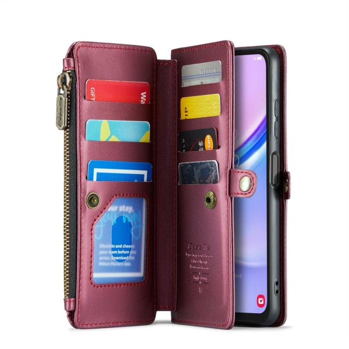 Caseme - CASEME C36 Läderfodral för Samsung Galaxy A16 5G - Röd
