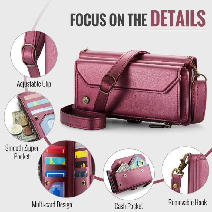 Caseme - CASEME C36 Läderfodral för Samsung Galaxy A17 5G/4G - Röd