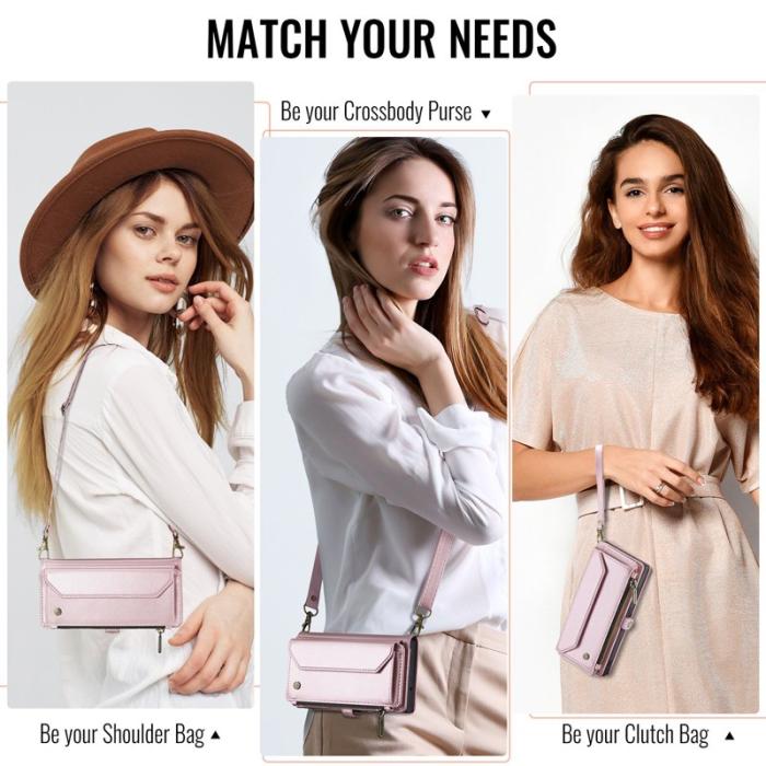 Caseme - CASEME C36 Läderfodral för Samsung Galaxy A17 5G/4G - Rosa