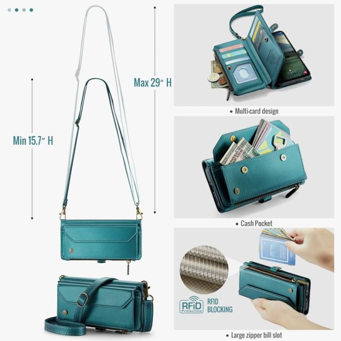 Caseme - CASEME C36 Läderfodral för Samsung Galaxy A17 5G - Grön