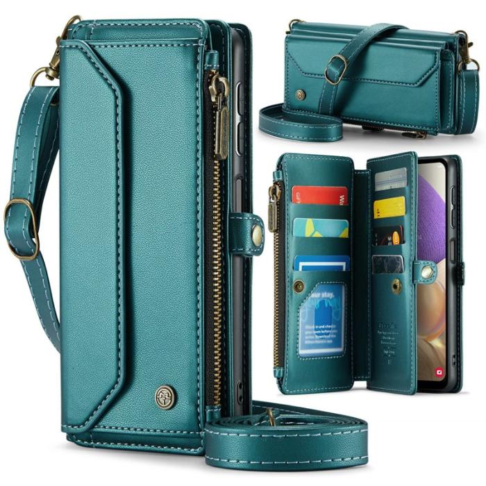 Caseme - CASEME C36 Läderfodral för Samsung Galaxy A32/M32 5G - Grön