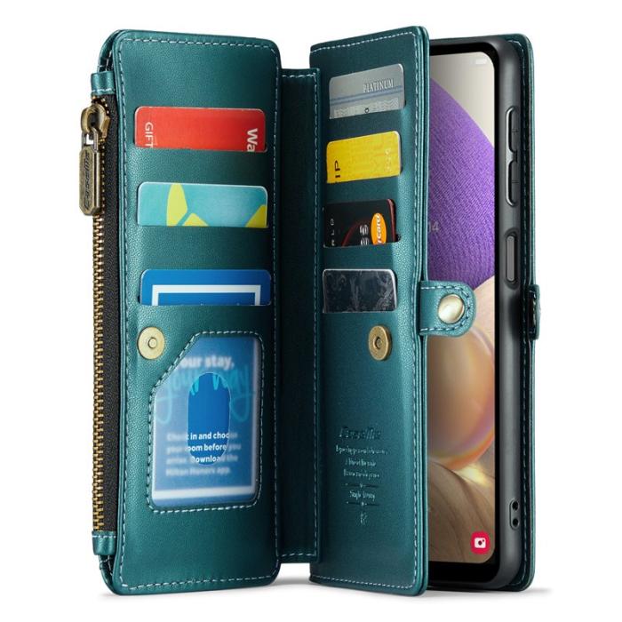 Caseme - CASEME C36 Läderfodral för Samsung Galaxy A32/M32 5G - Grön