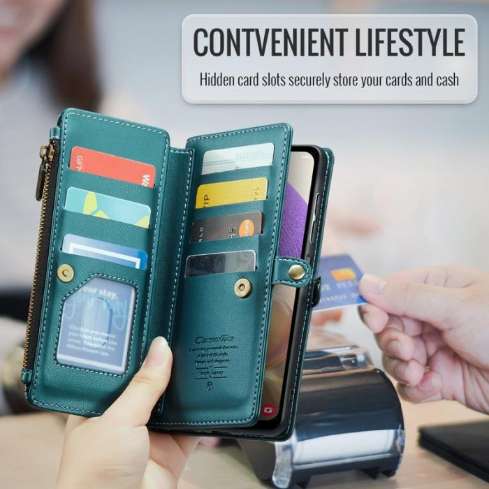 Caseme - CASEME C36 Läderfodral för Samsung Galaxy A32/M32 5G - Grön