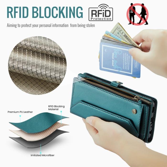 Caseme - CASEME C36 Läderfodral för Samsung Galaxy A32/M32 5G - Grön