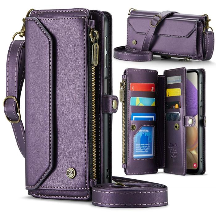 Caseme - CASEME C36 Läderfodral för Samsung Galaxy A32/M32 5G - Lila