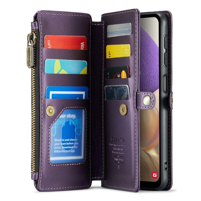 Caseme - CASEME C36 Läderfodral för Samsung Galaxy A32/M32 5G - Lila