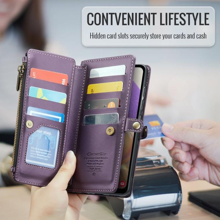 Caseme - CASEME C36 Läderfodral för Samsung Galaxy A32/M32 5G - Lila