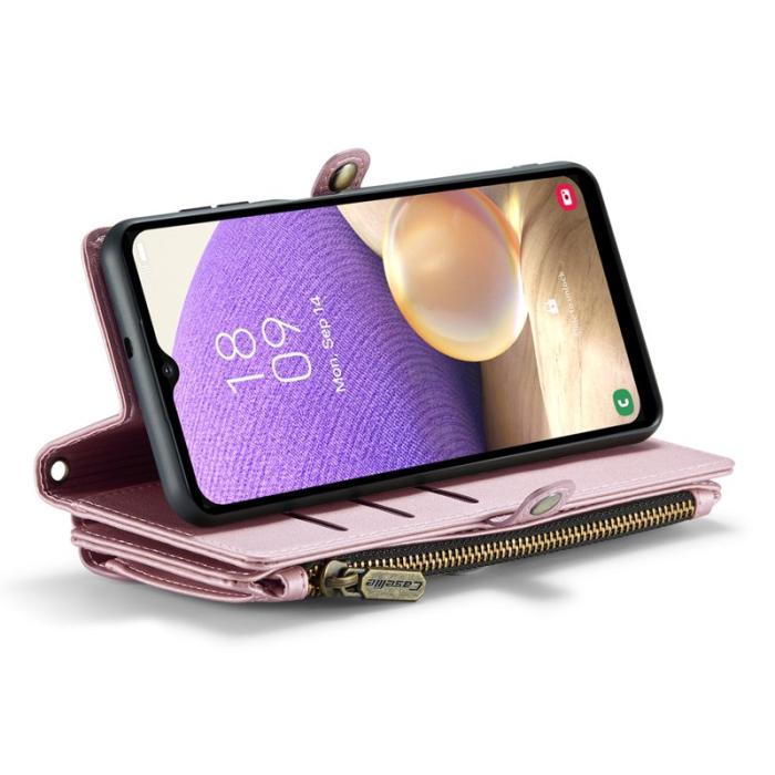 Caseme - CASEME C36 Läderfodral för Samsung Galaxy A32/M32 5G - Rosa