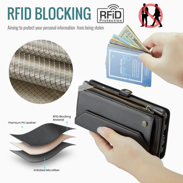 Caseme - CASEME C36 Läderfodral för Samsung Galaxy A32/M32 5G - Svart