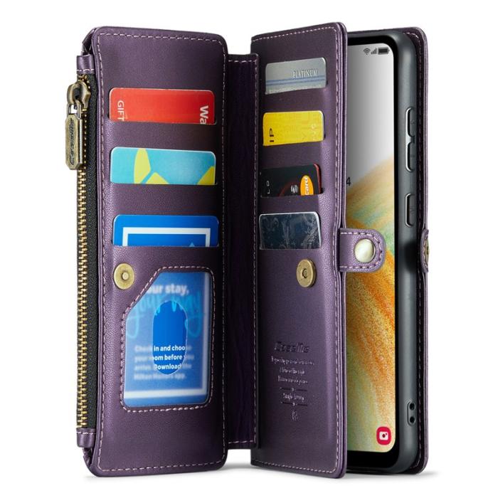 Caseme - CASEME C36 Läderfodral för Samsung Galaxy A33 5G - Lila