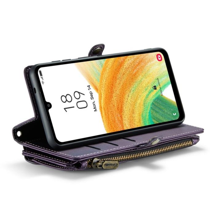 Caseme - CASEME C36 Läderfodral för Samsung Galaxy A33 5G - Lila