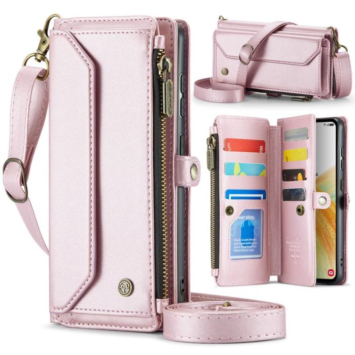 Caseme - CASEME C36 Läderfodral för Samsung Galaxy A33 5G - Rosa