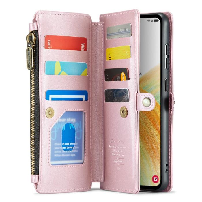 Caseme - CASEME C36 Läderfodral för Samsung Galaxy A33 5G - Rosa