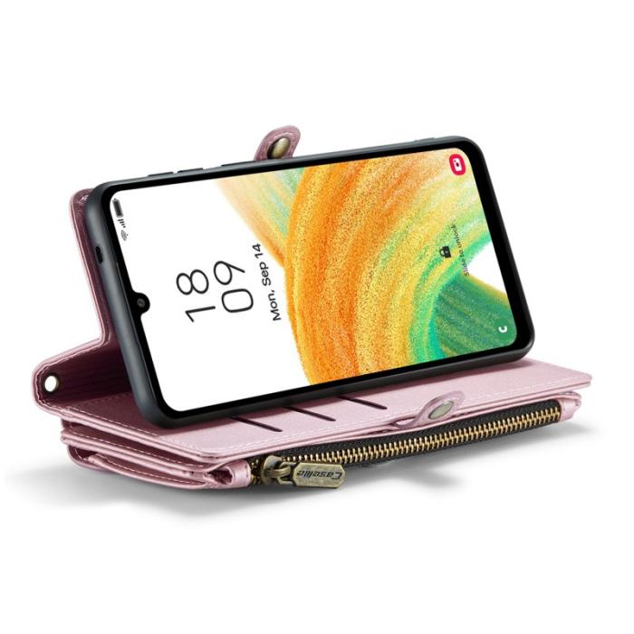 Caseme - CASEME C36 Läderfodral för Samsung Galaxy A33 5G - Rosa