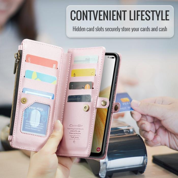 Caseme - CASEME C36 Läderfodral för Samsung Galaxy A33 5G - Rosa