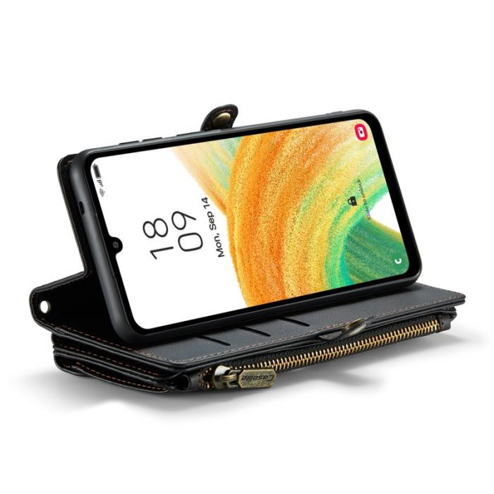 Caseme - CASEME C36 Läderfodral för Samsung Galaxy A33 5G - Svart