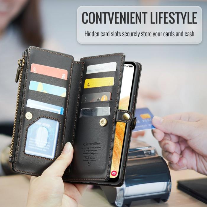 Caseme - CASEME C36 Läderfodral för Samsung Galaxy A33 5G - Svart