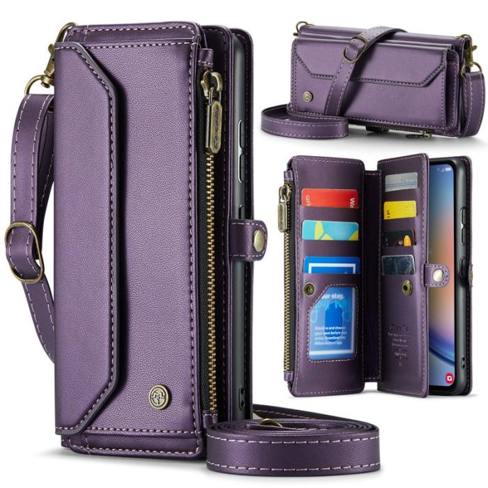 Caseme - CASEME C36 Läderfodral för Samsung Galaxy A34 5G - Lila