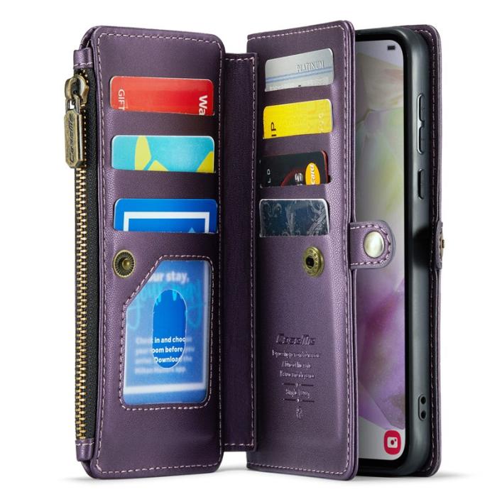 Caseme - CASEME C36 Läderfodral för Samsung Galaxy A35 5G - Lila