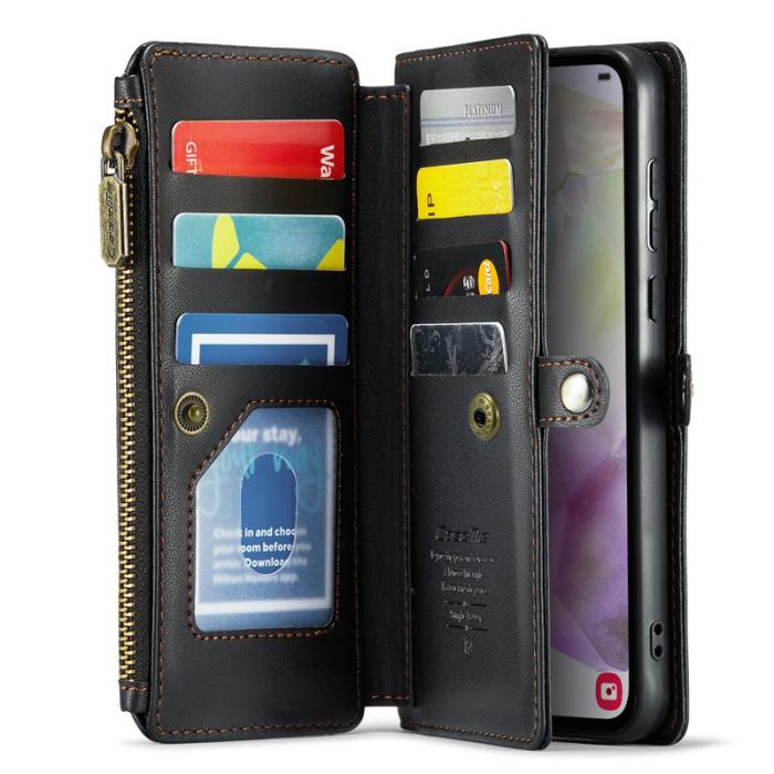 Caseme - CASEME C36 Läderfodral för Samsung Galaxy A35 5G - Svart