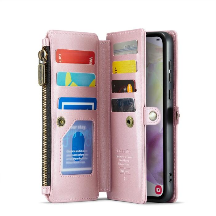 Caseme - CASEME C36 Läderfodral för Samsung Galaxy A36 5G - Rosa