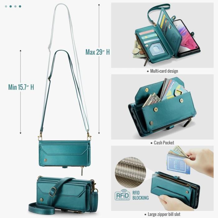 Caseme - CASEME C36 Läderfodral för Samsung Galaxy A53 5G - Grön