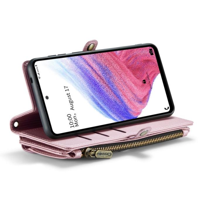 Caseme - CASEME C36 Läderfodral för Samsung Galaxy A53 5G - Rosa