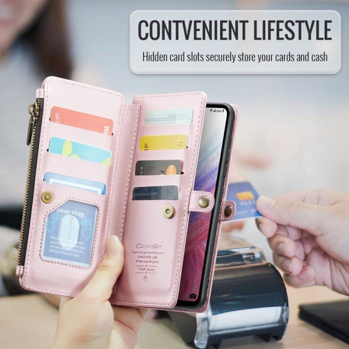 Caseme - CASEME C36 Läderfodral för Samsung Galaxy A53 5G - Rosa