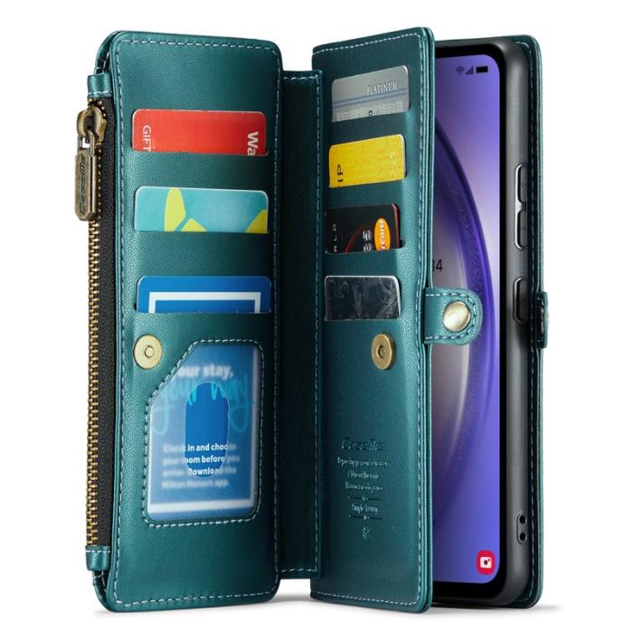 Caseme - CASEME C36 Läderfodral för Samsung Galaxy A54 5G - Grön