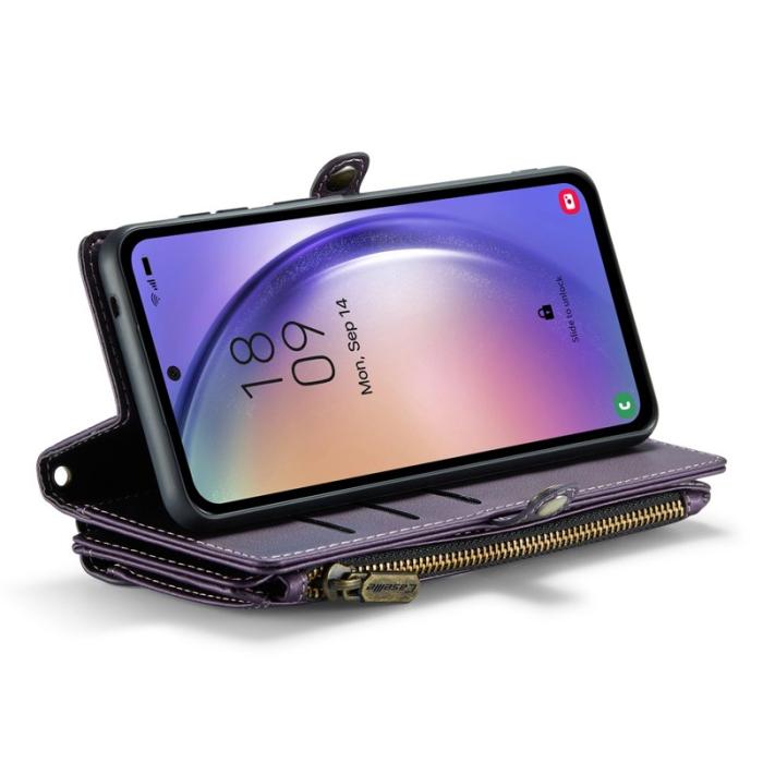 Caseme - CASEME C36 Läderfodral för Samsung Galaxy A54 5G - Lila