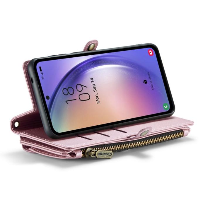 Caseme - CASEME C36 Läderfodral för Samsung Galaxy A54 5G - Rosa