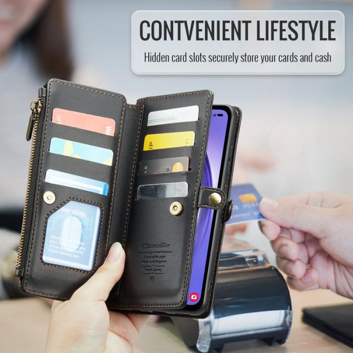 Caseme - CASEME C36 Läderfodral för Samsung Galaxy A54 5G - Svart