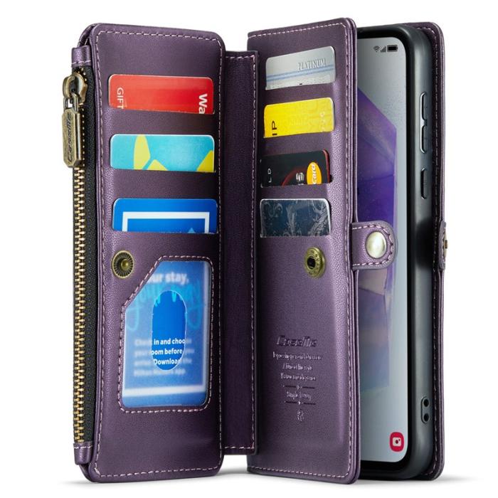 Caseme - CASEME Plånboksfodral Konstläder för Samsung Galaxy A55 5G - Lila