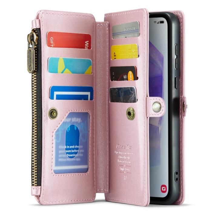 Caseme - CASEME C36 Läderfodral för Samsung Galaxy A55 5G - Rosa
