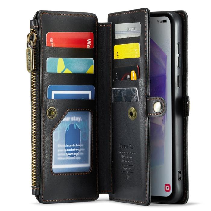 Caseme - CASEME C36 Läderfodral för Samsung Galaxy A55 5G - Svart