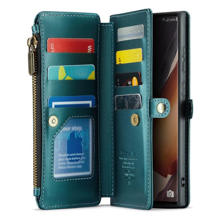 Caseme - CASEME C36 Läderfodral för Samsung Galaxy Note20 Ultra - Grön