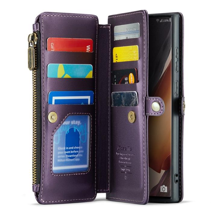 Caseme - CASEME C36 Läderfodral för Samsung Galaxy Note20 Ultra - Lila