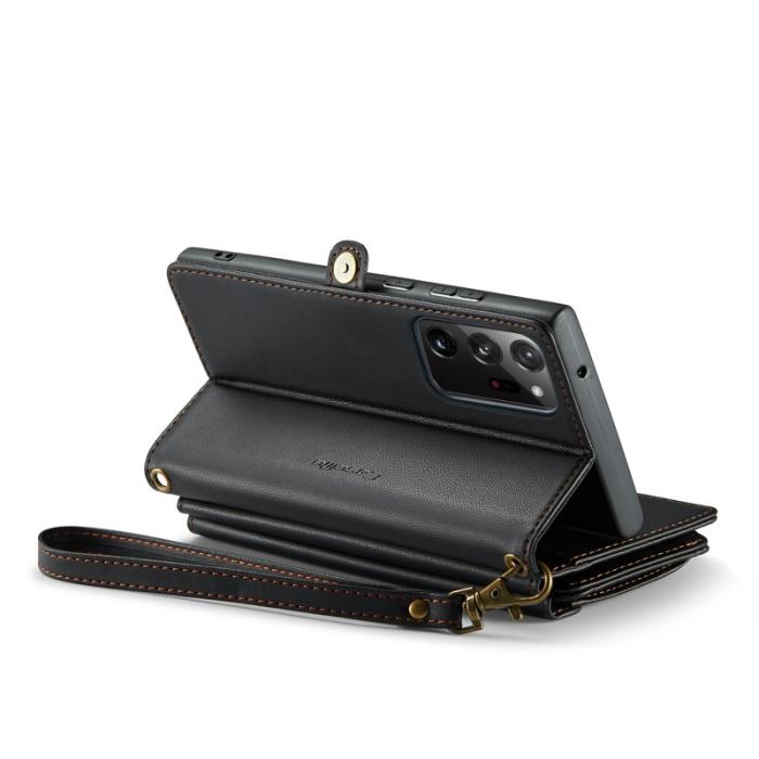 Caseme - CASEME C36 Läderfodral för Samsung Galaxy Note20 Ultra - Svart