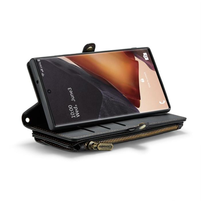Caseme - CASEME C36 Läderfodral för Samsung Galaxy Note20 Ultra - Svart
