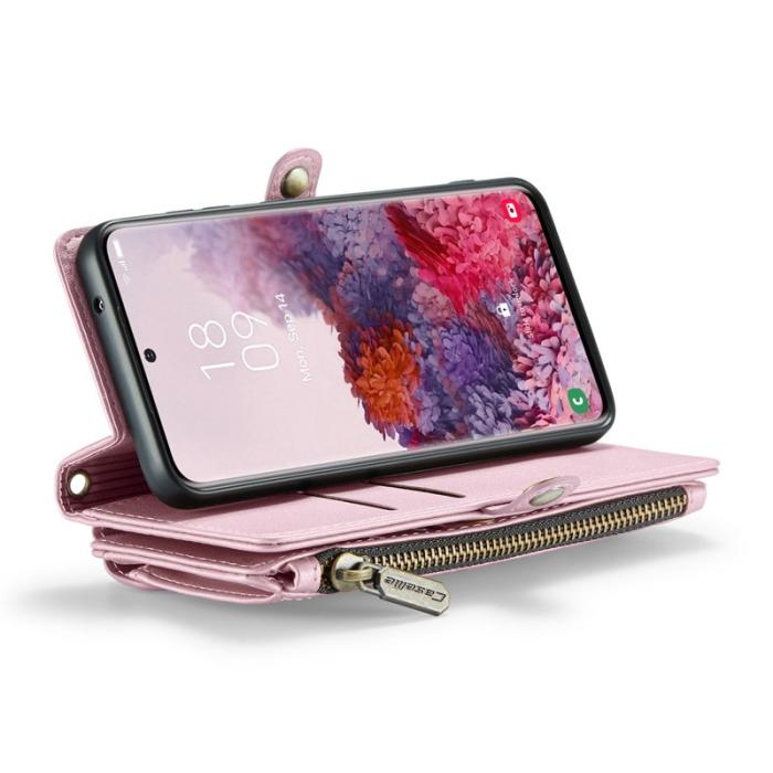 Caseme - CASEME C36 Läderfodral för Samsung Galaxy S20 4G/5G - Rosa
