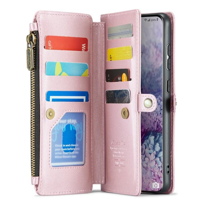 Caseme - CASEME C36 Läderfodral för Samsung Galaxy S20 Plus - Rosa