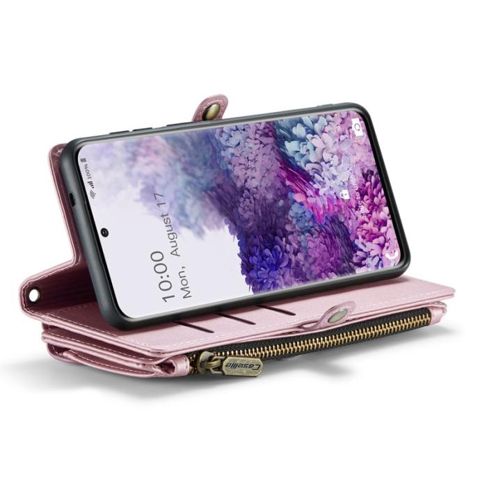Caseme - CASEME C36 Läderfodral för Samsung Galaxy S20 Plus - Rosa