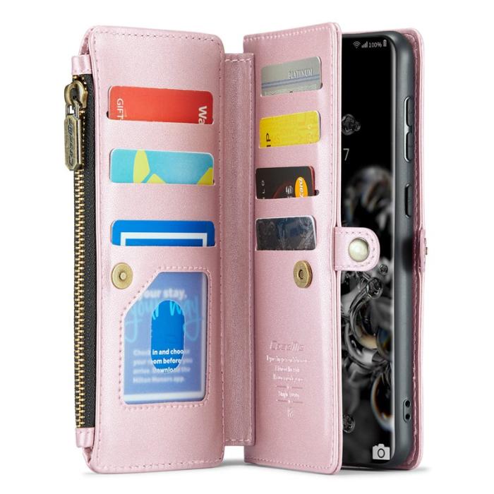 Caseme - CASEME C36 Läderfodral för Samsung Galaxy S20 Ultra - Rosa